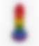 HUCHA LGTB Hucha divertida de goma en forma de pene con bandera LGBT