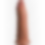 8 inch 2 density vibrating cock - caramelo