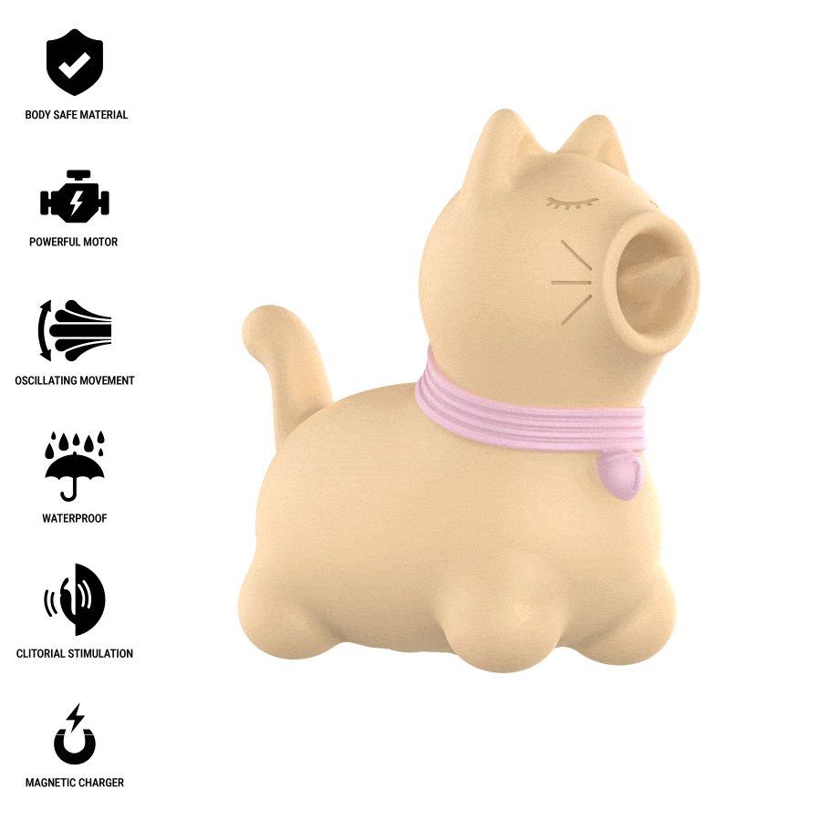 PUPPY TOULOUSE Descobre o prazer irresistível com o nosso vibrador que simula o movimento de uma língua e