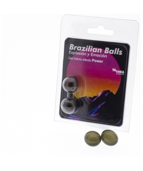 POWER  ENHANCEMENT GEL 2 boules brésiliennes explosion d'arômes excitant effet puissant gel