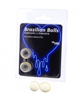 INTENSIVE Taloka - balles brésiliennes gel excitant effet froid et vibration 2 balles