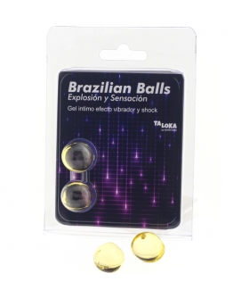 SHOCK Taloka - balles brésiliennes excitantes gel vibration et effet de choc 2 balles