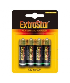 EXTRASTAR PILAS AA Blister de 4 pilas aa no recargables