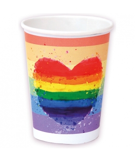 8 VASOS LGBT Copos descartáveis com bandeira lgbt para eventos