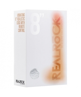 REALROCK 8 VIBRADOR Dildo realista vibratório com ventosa e comando à distância