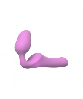 ARNÉS SIN SUJECIÓN DE SILICONA Dildo strap-on innovador de silicona suave y uso sin correas