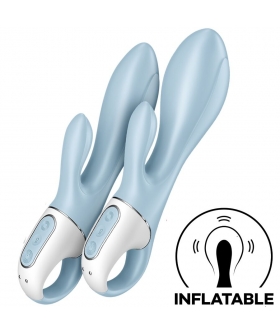 AIR PUMP BUNNY 1 Vibrador inflable con 12 modos, ideal para punto g y clítoris