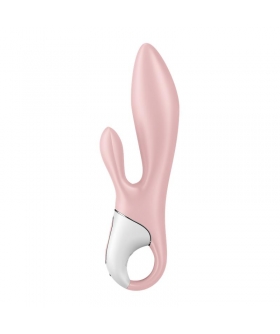 AIR PUMP BUNNY 3 Vibrador con 12 modos, eje inflable, dual para punto g y clítoris