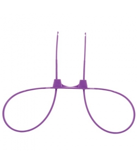 ZIP TIE CUFFS PURPLE Mancette monouso in plastica, viola, per giochi bdsm.
