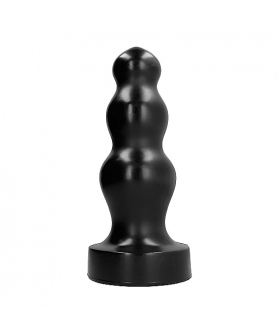 ALL BLACK 38 Buttplug PVC, diseño variable, seguro, fácil limpieza