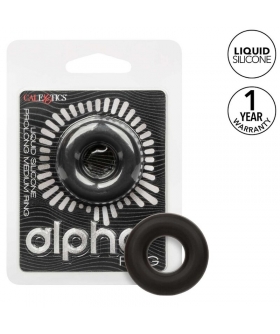 ALPHA ANILLO PROLONG MEDIO NEG Anneau en silicone pour prolonger l'érection.