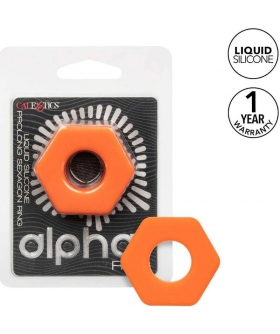 ALPHA ANILLO PROLONG SEXGONO N Anello in silicone per migliorare le prestazioni sessuali