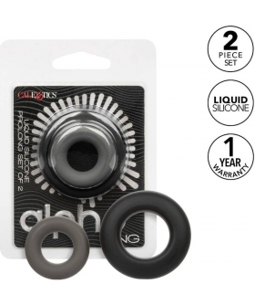 ALPHA SET DE 2 ANILLOS PROLONG Anneaux en silicone pour une érection prolongée.