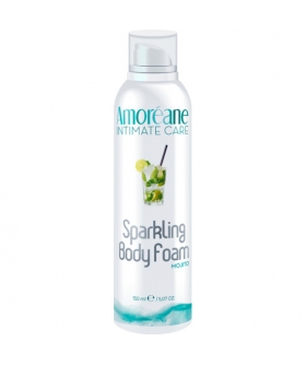 SPARKLING BODY FOAM Ecco una soffice mousse da massaggio aromatizzata che aggiunge un tocco di piacere e sensu