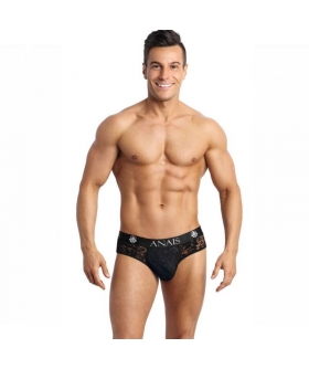 ANAIS MEN BLACK Lingerie romance avec de la dentelle noire florale. séduction élégante.