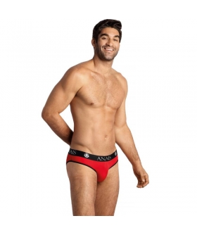 ANAIS ELASTIC Sous-vêtements masculins en microfibre rouge avec bordure noire, ultra confortable