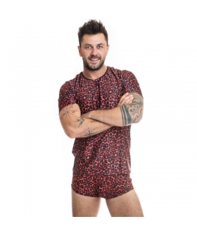 ANAIS MEN WILD T-SHIRT Lingerie : débardeur moulant, motif tribal, microfibre.