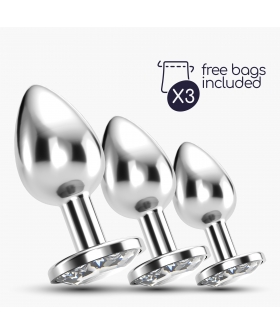 TRAIN TRIO BIJOU Découvrez notre ensemble de 3 plugs de luxe en métal, parfaits pour des expériences sensor