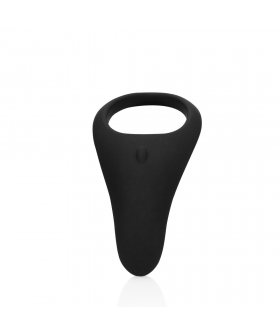 BLACK DUAL BI Anel vibratório com design exclusivo; prolonga e intensifica as ereções