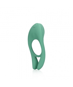 ANCLA DEL AMOR Anneau vibrant en silicone, 10 modes, recharge USB, double plaisir