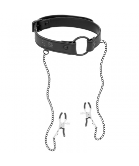 ANILLA MORDAZA Mordace e pinze vegane per giochi BDSM eccitanti e sottomessi