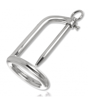 ANILLO GLANDE Anillo metálico estimulante para BDSM con acero seguro