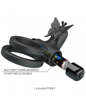 PASSIONATE RING IX Anneau vibrant en silicone pour le plaisir sexuel.