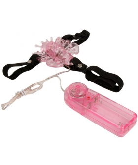 MARIPOSA VIBRADORA FLUTTERING Borboleta vibratória com arnês ajustável para prazer