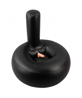 VIBRATING LUST THRUSTER Cojín inflable con consolador realista y 10 modos de vibración