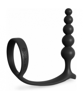 ASSGASM Anillo y cuentas anales de silicona. Prolonga eyaculación