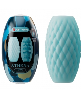 ATHENA Masturbador compacto, impermeável, com textura interna TPR