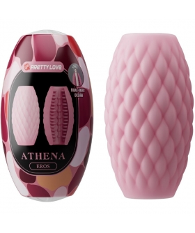 ATHENA Masturbador compacto, impermeable, con textura interna tpr