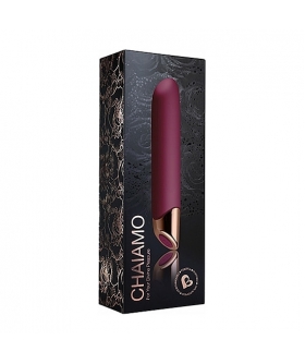CHAIAMO Vibrador recto siliciona, 10 modos, recargable y sumergible