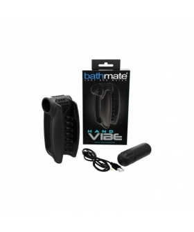 BATHMATE HAND VIBE Vibrador de silicona suave, 10 modos, mejora resistencia