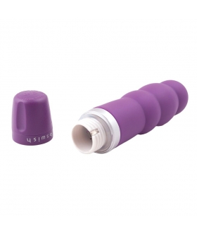 BCUTE RIBBED Mini vibromasseur polyvalent et submersible en silicone.