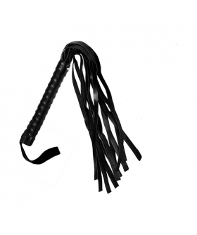BDSM COLLECTION WHIP Látigo elegante y suave de cuero sintético para BDSM