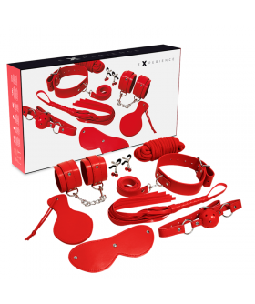 SERIE RED Kit bdsm para explorar o prazer com acessórios.