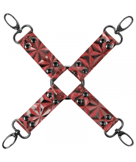 RED EDITION HOG TIE Accessoire pour les attaches en cuir végan. explorez la soumission!