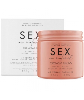 BIJOUX ORGASM GLOW Complemento vegano para aumentar libido; mezcla de hierbas