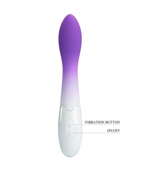 BISHOP Vibrador de silicona con 30 funciones para estimular punto g