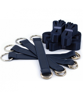 TIE DOWN STRAPS Bondage couturetie sangles - bleu