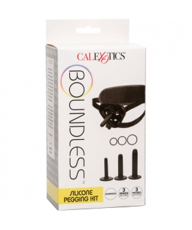 BOUNDLESS KIT Kit di pegging in silicone con imbracatura regolabile e sonde