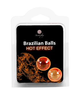 BRAZILIAN BALLS WARMING Bolas de masaje con efecto calor, base aceitosa, uso externo