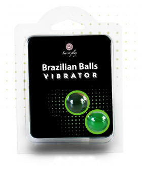 BRAZILIAN BALLS  VIBRATING 2 balles brésiliennes avec lubrifiant