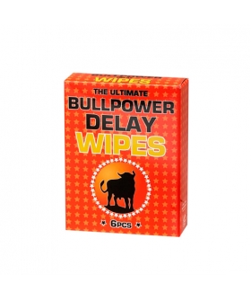 BULL POWER Toallitas retardantes con gel para prolongar la intimidad