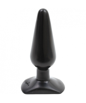 BLACK BUTT PLUG MEDIUM Plug anale morbido e flessibile per un'esperienza piacevole e senza sforzo.