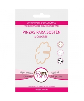 BYE-BRA  FLEXIBLE ACCESORIO Pinças bye bra: solução discreta para sutiãs