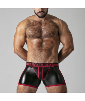NEO FULL Pantaloncino corto in ecopelle con design erotico e dettagli unici.