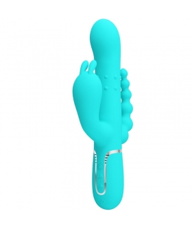 CAMMY TRIPLE Vibromasseur triple Pretty Love : stimulation vaginale, clitoridienne et anale