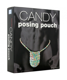 CANDY BLACK POSING Tanga comestible masculino, sabor tutti frutti, para parejas